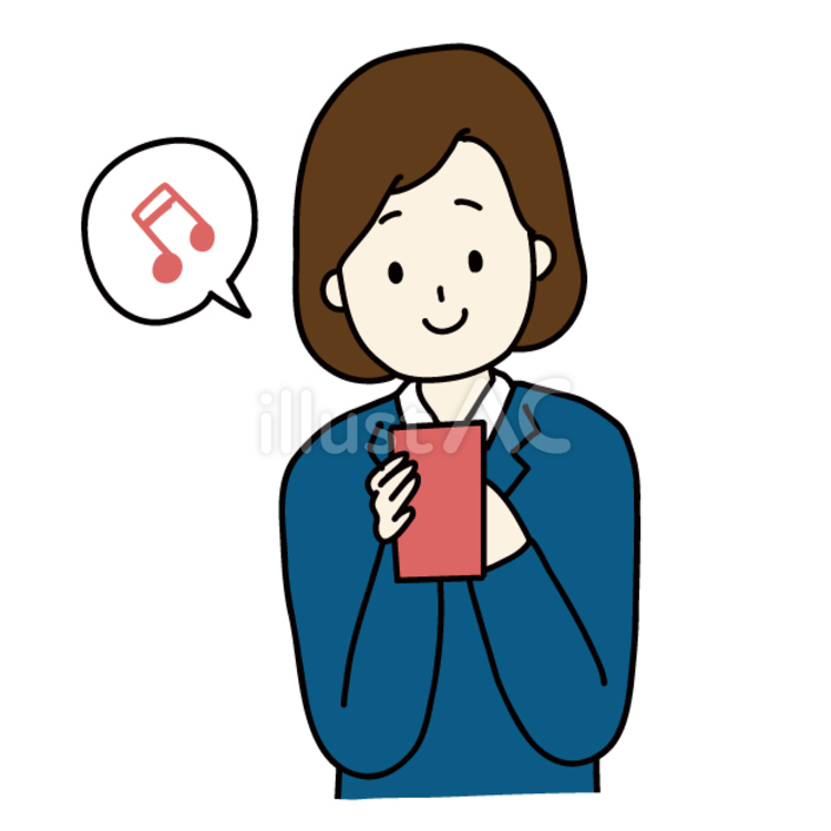 スマホを触る高校生 人物,若者,10代のイラスト素材