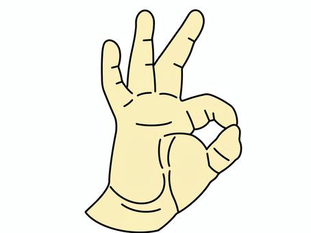 OKサイン オッケー,オーケー,ok,いいね,イエス,yes,賛成,グー,good,正しいのイラスト素材