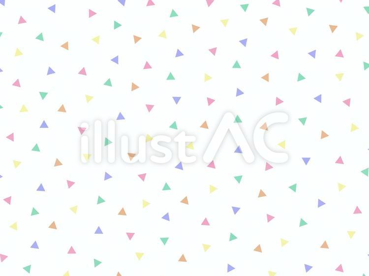 三角形散りばめ背景 背景,パステルカラー,カラフルのイラスト素材