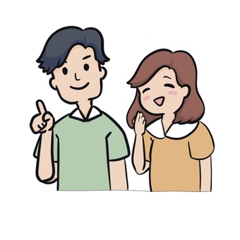 夫婦 ふたり,男性,女性,両親,仲良のイラスト素材