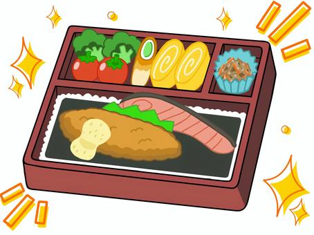 のり弁当イラスト のり弁当,ノリ弁,お弁当,昼食,ピクニック,学校,キラキラ,美味しい,子ども,遊びのイラスト素材