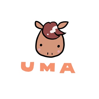 UMA  UMA  午年,2026年,午のイラスト素材