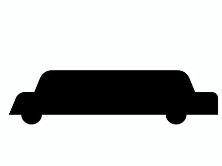 車のシルエット　リムジン シルエット,自動車,乗り物のイラスト素材