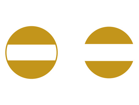 テキストスペース付き丸型エンブレムセット フレーム,円,丸,サークル,アイコン,バッジ,エンブレム,シンボル,ゴールド,茶色のイラスト素材