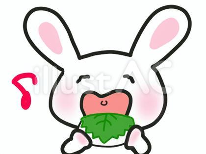 柏餅とウサギ