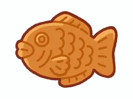 たい焼き たいやき,タイヤキ,お祭り,屋台,出店,食べ物,手書き,あんこ,ホカホカ,和風のイラスト素材