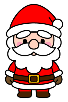#3480かわいいサンタクロース サンタクロース,サンタ,クリスマス,冬,プレゼント,イベント,キャラクター,かわいい,イラスト,子供向けのイラスト素材