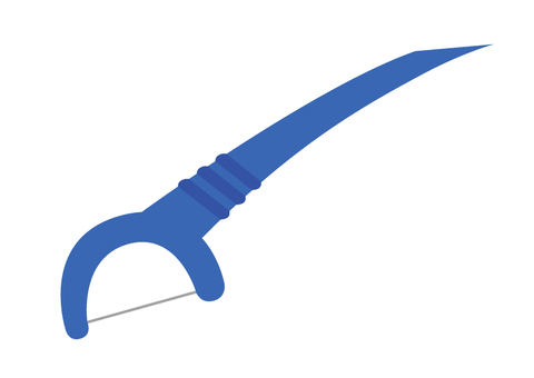 歯間ブラシ 歯間ブラシ,糸,歯,掃除,口,健康,歯磨き,用具,医療,ようじのイラスト素材