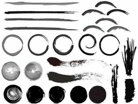 Brush No.27, JPG, PNG and AI Brush No.27, around, year more, handwriting, JPG, PNG and AI