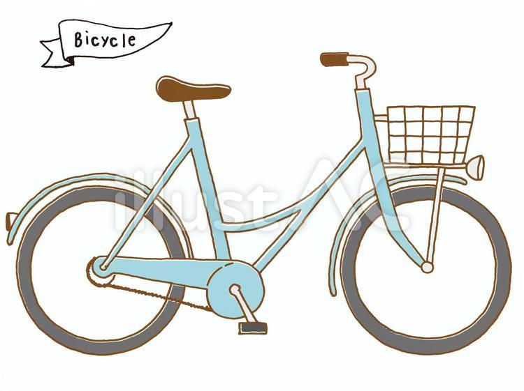 手描きの自転車_3 自転車,手描き,フリーハンドのイラスト素材