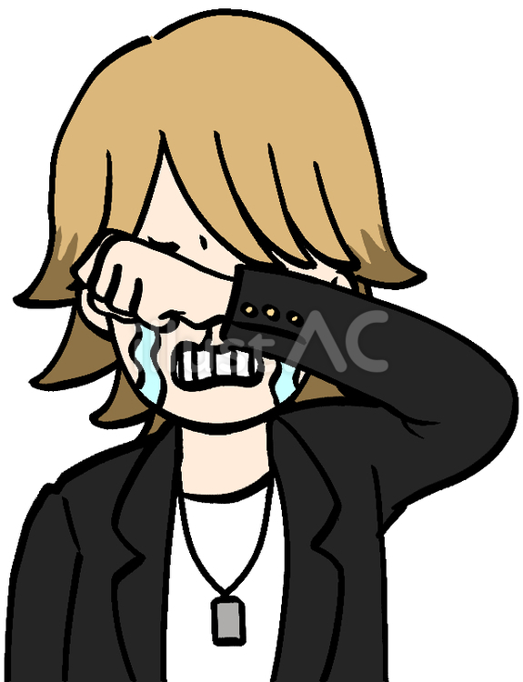 泣いている金髪のお兄さん 人間,人物,人のイラスト素材