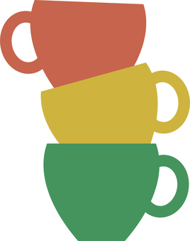 Cup set 01, , JPG, PNG and AI