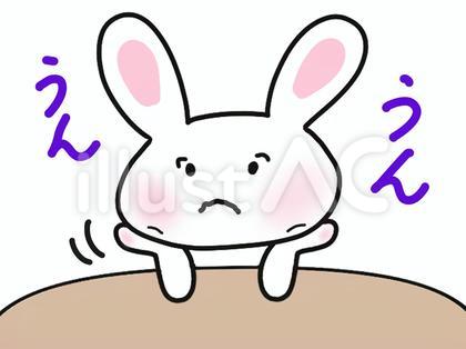 お悩み相談にのるウサギ
