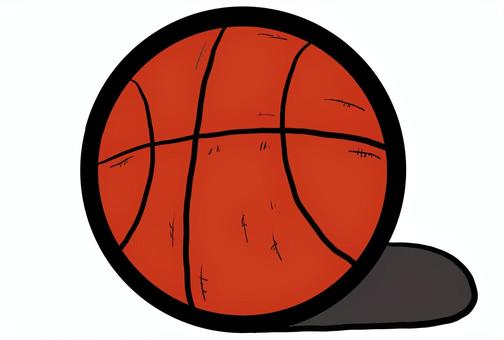 シンプルで使いやすいバスケットボール バスケットボール,ボール,スポーツ,バスケ,運動,体育,手描きイラスト,ゆるいイラスト,かわいい,シンプルイラストのイラスト素材