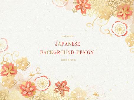 Plum and cherry blossom Japanese background 348, JPG, PNG and AI Plum and cherry blossom Japanese background 348, , JPG, PNG and AI