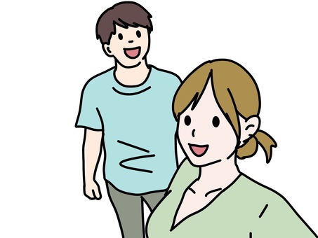 カップルセルフィー カップル,セルフィー,フォト,ツーショット,女性,男性,彼氏,彼女,大人,秋冬のイラスト素材