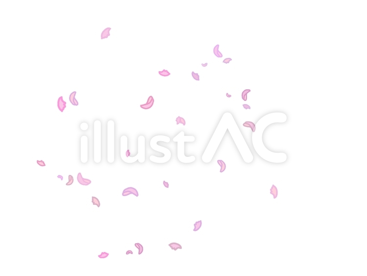 舞う花びら 花びら,花,散るのイラスト素材