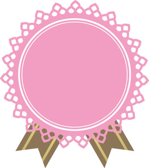 Pink lace and ribbon frame, present, tiny, notes, JPG, PNG and AI