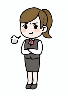文員 / 女人 / 憤怒 1, JPG, PNG 和 EPS 文員 / 女人 / 憤怒 1, 事務, 書記, 女子, JPG, PNG 和 EPS
