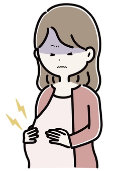 陣痛 体調が悪い妊婦 陣痛 体調が悪い妊婦 陣痛,妊婦,出産,マタニティ,女性,ママ,赤ちゃん,親,人,人物のイラスト素材