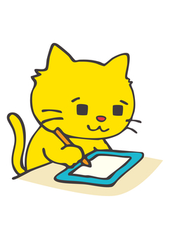 DI_C03_たぶれっとでおえかき DI_C03_たぶれっとでおえかき 猫,タブレット,お絵かき,デジタルアート,デジタルライフ,スタイラスペン,てがきのイラスト素材