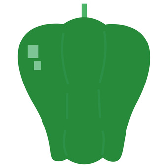 ピーマンのイラスト 食べ物,野菜,ピーマン,食材,緑,夏野菜のイラスト素材