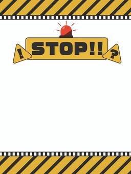STOP!! 注意喚起デザイン 警告,安全第一,標識,工事現場,看板,危険,背景素材,張り紙,ポスター風のイラスト素材