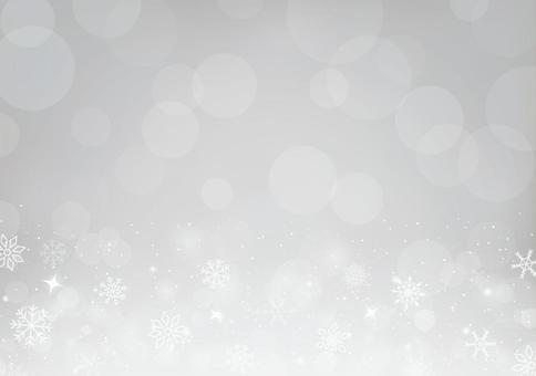 キラキラな雪の背景 クリスマス,背景,キラキラ,雪,グレー,シルバー,玉ボケ,白色,アブストラクト,冬のイラスト素材