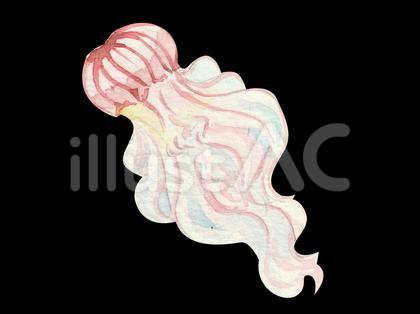 【水彩】アカクラゲ