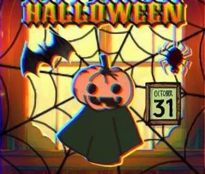 背景　かぼちゃおばけ 背景,かぼちゃ,おばけのイラスト素材