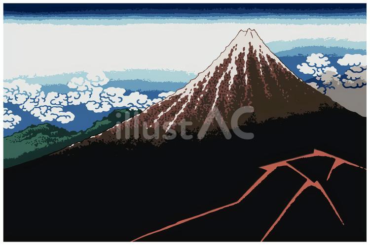山下白雨　PNGは背景なし 雲,遠景,日本のイラスト素材