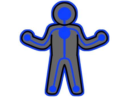 身体強化の魔法を使うピクトグラム『青』 身体強化の魔法を使うピクトグラム『青』 身体強化,ピクトグラム,魔法,エフェクト,体内,巡る,エネルギー,モチーフ,カラー,ポーズのイラスト素材