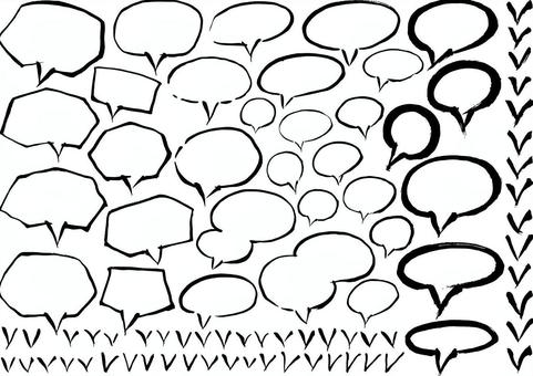 Speech balloon 1, , JPG and PNG