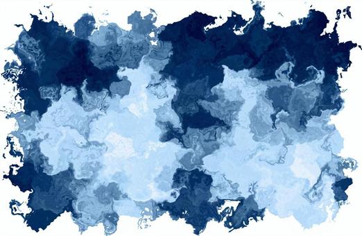 青系統の抽象マーブルテクスチャ 抽象,背景,テクスチャ,青,ネイビー,水色,濃紺,マーブル,液体,水彩のイラスト素材