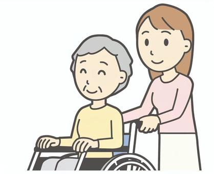  ロングヘア女性-335-バスト