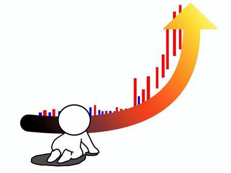 株価の急騰に置いて行かれた人 株価,急騰,高騰,上昇,高値,置き去り,株式,チャート,投資のイラスト素材