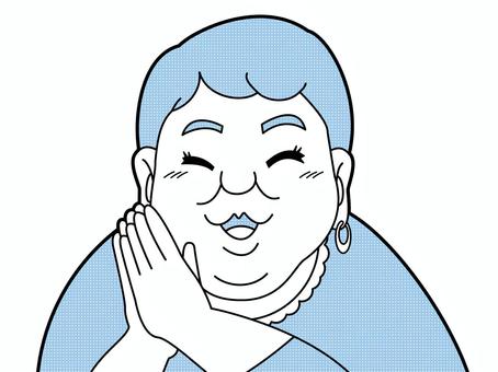 漫画風　喜んでいる女性 人物,漫画,漫画風,コミック,コミック風,線画,手書き,女性,女,喜ぶのイラスト素材