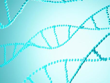 リアルなDNAの背景・水色 dna,遺伝子,染色体,ゲノム,原子,分子,粒子,粒,テクノロジー,技術のイラスト素材