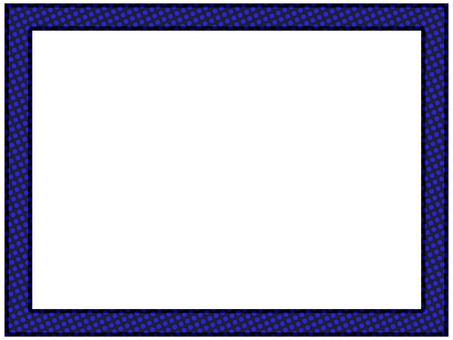 水玉の額縁フレ−ム　青　黒 水玉,ドット,柄,パターン,模様,水玉模様,額縁,フレ−ム,ポストカード,メッセージカードのイラスト素材