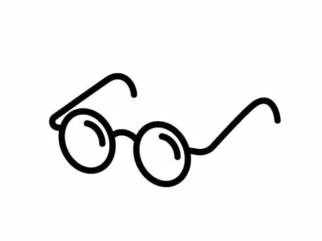 丸メガネのアイコン