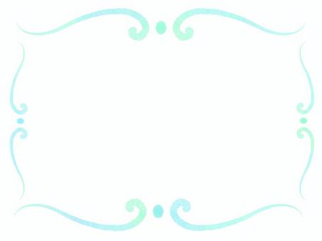 水彩風の青い装飾フレーム フレーム,装飾,水彩,青,淡い色,シンプル,おしゃれ,上品,エレガント,ナチュラルのイラスト素材