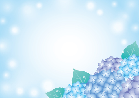 紫陽花の背景-1-青
