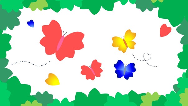 草むらの先にいたもの ちょうちょ,蝶々,草むら,加工,透過のイラスト素材