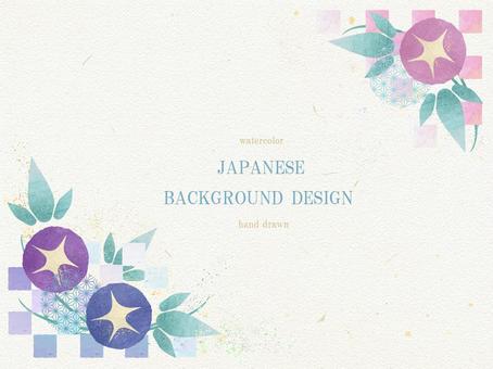 Morning glory treatment Japanese background 243, JPG, PNG and AI Morning glory treatment Japanese background 243, morning glory, flower, background, JPG, PNG and AI