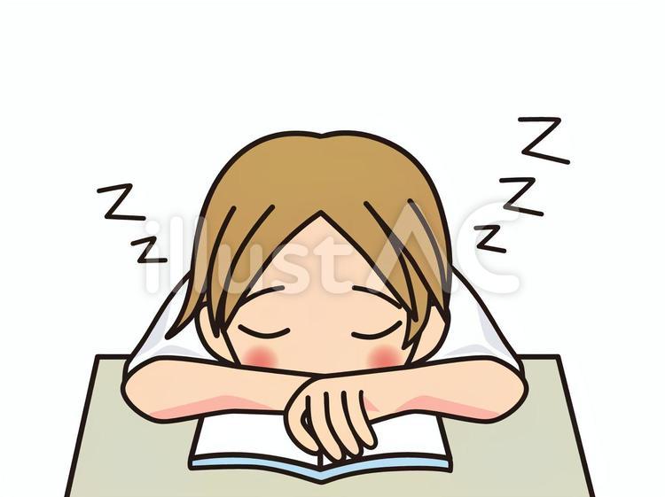 眠い_すやすやイラスト - No: 2640022｜無料イラスト・フリー素材なら「イラストAC」