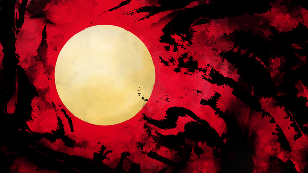 ホラー背景151 赤 -月- ホラー,オカルト,ミステリー,ホラー背景,ミステリー背景,不気味,暗い,心霊,怪談,都市伝説のイラスト素材