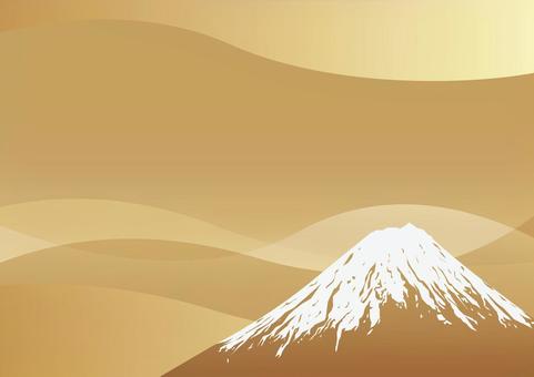 金色の富士山の和風背景素材 金色の富士山の和風背景素材 和風,富士山,日本のイラスト素材