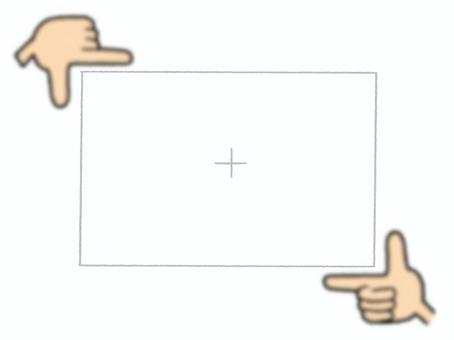 構図 構図,枠,指,ポーズ,ぼかし,ピント,イメージ,pop調,手描き,挿絵のイラスト素材