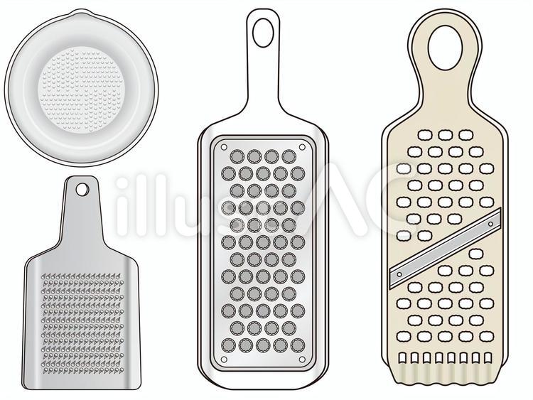おろし器 おろし器,おろし金,調理器具のイラスト素材