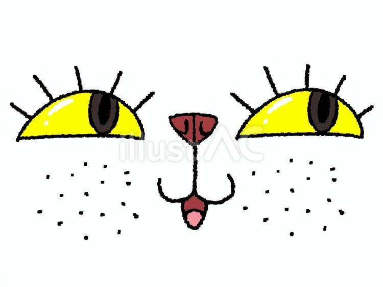 大きな猫の瞳 猫,顔,目のイラスト素材